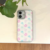 [MADE] [Glossy Glass Silver Bumper Case] Sea Breeze Pattern - Color