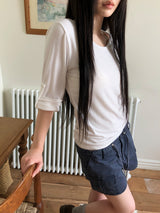 Kean Roll-Up 7-Sleeve T-Shirt