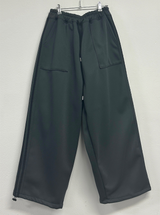 FLEECE❤TRACK BIG POCKET LONG WIDE BALLOON PANTS 🖤🩶💛4COLOR