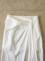 Twist drape maxi skirt