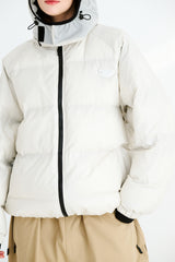 LIGHT UP HOODED PADDING JUMPER IVORY