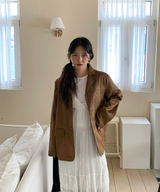 Autumn Suede Collar Jacket