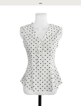 tmong sailor dot sleeveless bl