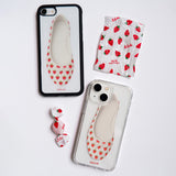 [Glass] strawberry shoes case 