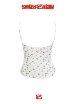The "dazzle top" floral suspender
