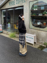 Debut Check Layered Cotton Pants 2C
