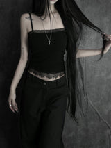 gloy lace sleeveless (2color)