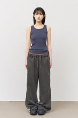 Hang Pigment Sagging Pants