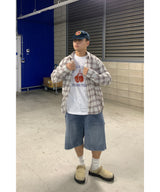 [1+1] Denim Carpenter Bermuda Shorts