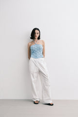 knit top (sky blue)