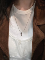 Surgical steel fish necklace