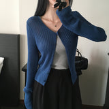 [MADE] Water, V-neck slim cardigan
