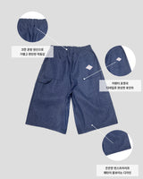 Lyn Pinstripe Carpenter Bermuda Pants
