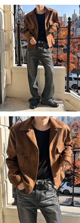 [F/W] ライトツーポケットスエードジャケット(2color)