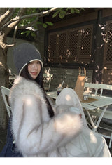 Ramswool Padded Fur Knit Jacket
