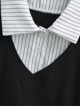 Alessa Layered Collar Slim Top