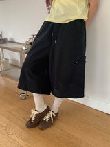 [unisex] ニニンポケットバミューダバンディングパンツ