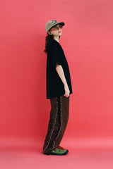 STRING NYLON PANTS / BROWN
