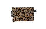 Simple Card wallet _Leopard Corduroy Camel