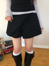 ボナ コットン ラップ スカート ショート パンツ