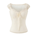 Deni Lace Ribbon Top