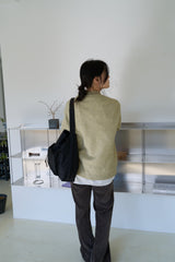 puff pocket padding bag (black)