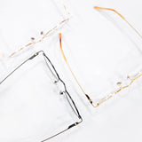 Knouun Round titanium glasses CODE. 103. D Sizzy Gold 