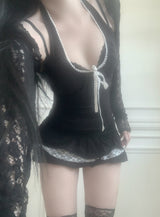 Koap lace frill skirt (2color)