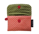 Simple Card wallet _Tomato