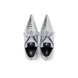 Boxing エナメルレースアップスティレットヒール(Silver)