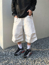 Maze Pintuck Bermuda Pants 3C