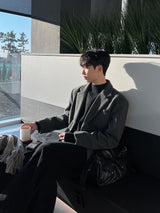 Washable Hacci Half Turtleneck Knit (7 Colors, L / XL)