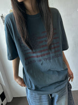 United Flag Pigment Oversized T-Shirt 3color
