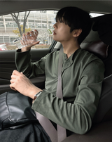 cosyharu ヘンリーネック ボンド長袖シャツ