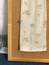 Mini flower pattern knee socks