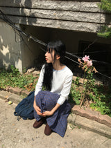26SS★ [BAONHAUS] Ketron Color Matching Three Quarter Tee