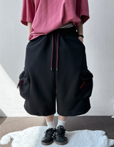 Cloud Cargo Balloon Coloring Over Bermuda Shorts 2 COLORS 