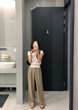 [Lè made] Lè made サマーリネンワイドスラックス / 3 colors
