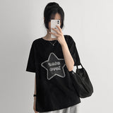 スターラブ プリント ルーズ ショートスリーブTシャツ(4 colors)