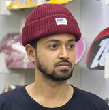 NEUE IDENTITY | CROOZ WOVEN BEANIE BURGUNDY