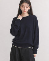 (UNISEX) Colorblock Round Knit