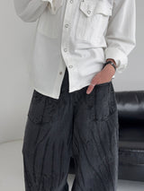 [MADE] Reversed Pocket Wide Denim Pants (M)