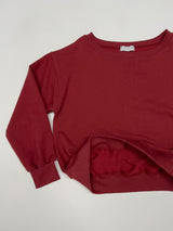 Two-way Boat Neck Over Fit Sweatshirt