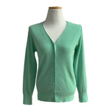 Pastel Single Basic V-neck Long Sleeve Knit Cardigan