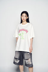 25SS フローエイリアンショートスリーブTシャツ クリーム