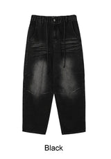 Bedden washed dart denim pants