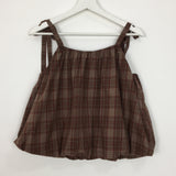 Plaid Balloon Blouse (2color)