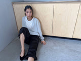ボリュームサテンパンツ