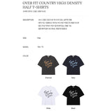 オーバフィットカントリーハイデンシティハーフTシャツ