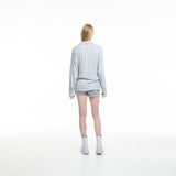 oversized loose-fit polo shirt